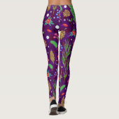 Weihnachtskiefern: Festlich nahtlos Leggings (Rückseite)