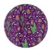 Weihnachtskiefern: Festlich nahtlos Schneidebrett (Vorderseite)