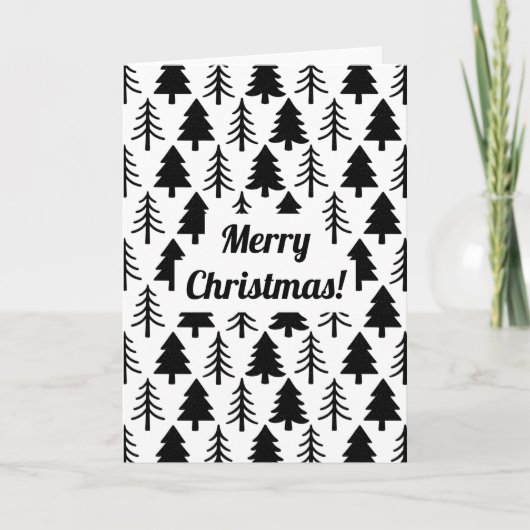 Weihnachtskiefern Karte (Vorderseite)