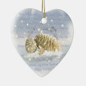 Weihnachtskiefern-Kegel-Verzierung Keramikornament (Rechts)