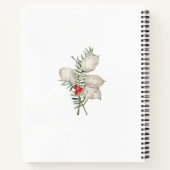 Weihnachtskiefern und Berries Notizblock (Rückseite)