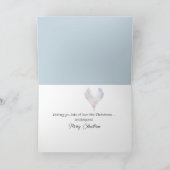 Weihnachtskikaden mit rotem Herzen Karte (Innenseite)