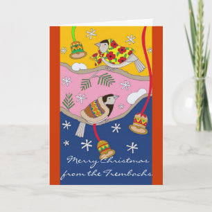 Weihnachtskikaden von Vera Trembach Feiertagskarte