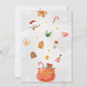 Weihnachtskind Es ist kalte Außendusche Einladung (Rückseite)