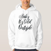 Weihnachtskind Es ist kalte Außenschwangerschaft Hoodie (Vorderseite)