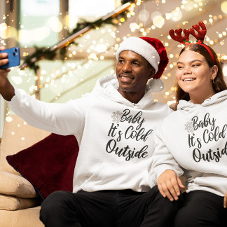 Weihnachtskind Es ist kalte Außenschwangerschaft Hoodie