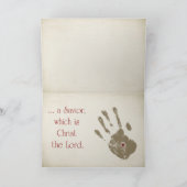 Weihnachtskind Feiertagskarte (Innenseite)