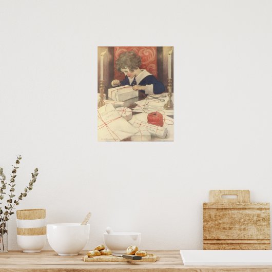 Weihnachtskind, Jessie Willcox Smith Poster (Küche)