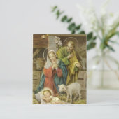 Weihnachtskind Jesus Feiertagskarte (Stehend Vorderseite)