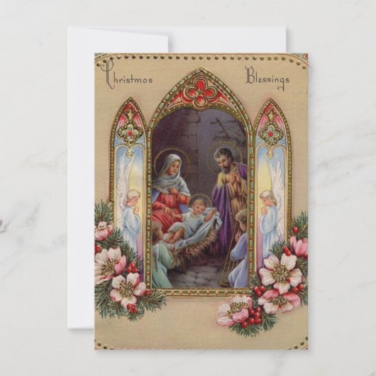 Weihnachtskind Jesus Feiertagskarte (Vorderseite)