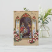 Weihnachtskind Jesus Feiertagskarte (Stehend Vorderseite)