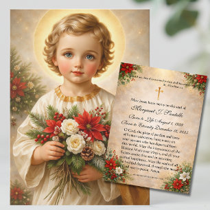 Weihnachtskind Jesus katholische Trauer Gedächtnis Visitenkarte
