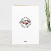 Weihnachtskind Jesus katholischer Priester Feiertagskarte (Rückseite)