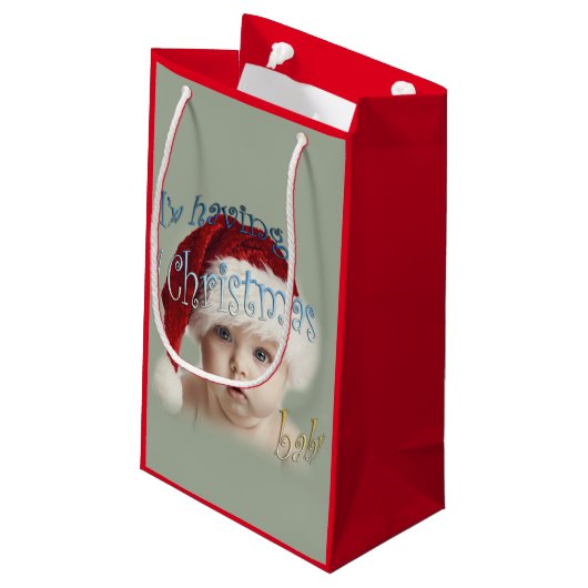 Weihnachtskind Kleine Geschenktüte (Rückseite Schrägansicht)