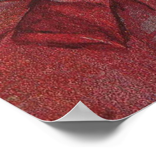 Weihnachtskind mit Viktorianischem Kleid Poster (Ecke)