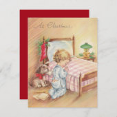 Weihnachtskind Prachen Feiertagskarte (Vorne/Hinten)