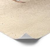 Weihnachtskind und Hirschposter Poster (Ecke)