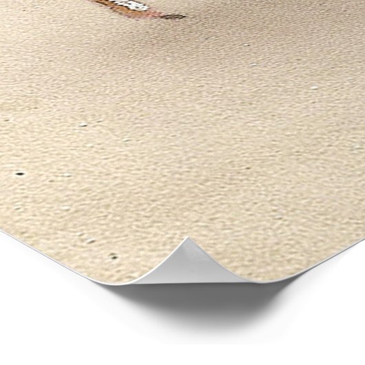 Weihnachtskind und Hirschposter Poster (Ecke)