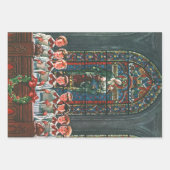 Weihnachtskinder aus dem 19. Jahrhundert Gesang in Geschenkpapier Set (Vorderseite 2)