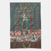 Weihnachtskinder aus dem 19. Jahrhundert Gesang in Handtuch (Vertikal)