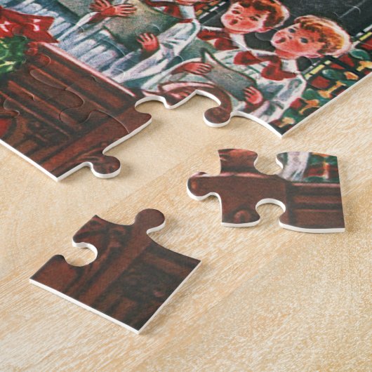 Weihnachtskinder aus dem 19. Jahrhundert Gesang in Puzzle (Seite)