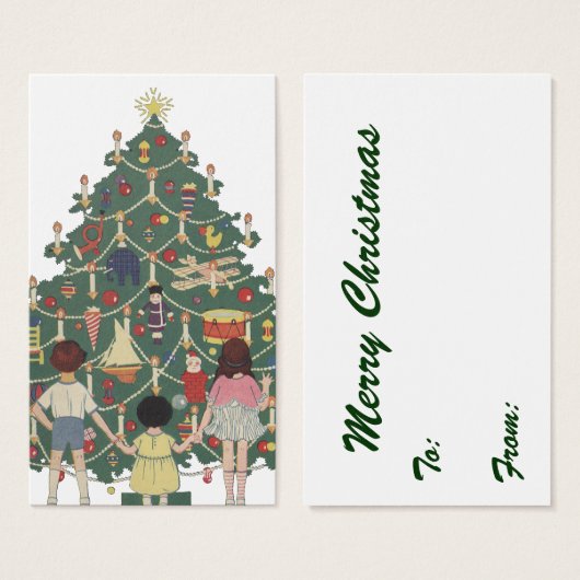 Weihnachtskinder aus dem 19. Jahrhundert rund um e (Vorne & Hinten)