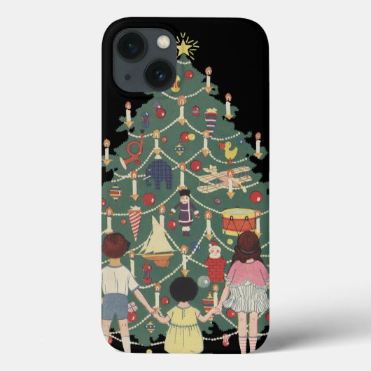 Weihnachtskinder aus dem 19. Jahrhundert rund um e Case-Mate iPhone Hülle (Rückseite)