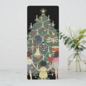 Weihnachtskinder aus dem 19. Jahrhundert rund um e Einladung (Stehend Vorderseite)