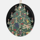 Weihnachtskinder aus dem 19. Jahrhundert rund um e Keramik Ornament (Links)