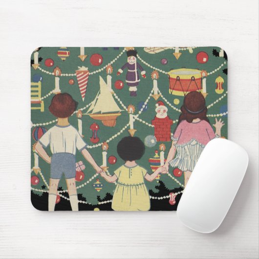 Weihnachtskinder aus dem 19. Jahrhundert rund um e Mousepad (Mit Mouse)