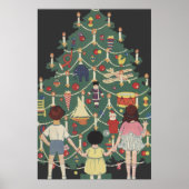 Weihnachtskinder aus dem 19. Jahrhundert rund um e Poster (Vorne)