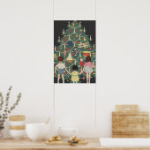 Weihnachtskinder aus dem 19. Jahrhundert rund um e Poster (Küche)