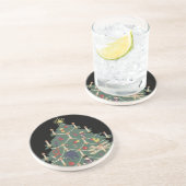 Weihnachtskinder aus dem 19. Jahrhundert rund um e Sandstein Untersetzer (Seite)