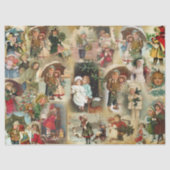 Weihnachtskinder-Dekoupage Tissue Paper Seidenpapier (Vorderseite)