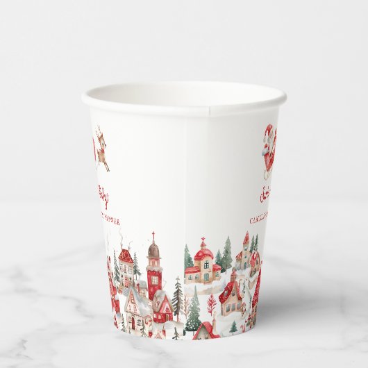 Weihnachtskinder-Duschpapier-Tasse Pappbecher (Rechts)