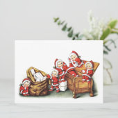 Weihnachtskinder Feiertagskarte (Stehend Vorderseite)