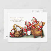 Weihnachtskinder Feiertagspostkarte (Vorne/Hinten)
