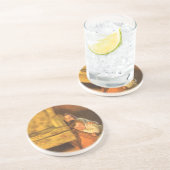 Weihnachtskinder für den Weihnachtsmann Gewartet Getränkeuntersetzer (Seite)