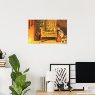 Weihnachtskinder für den Weihnachtsmann Gewartet Poster