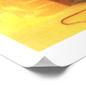 Weihnachtskinder für den Weihnachtsmann Gewartet Poster (Ecke)