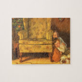 Weihnachtskinder für den Weihnachtsmann Gewartet Puzzle (Horizontal)