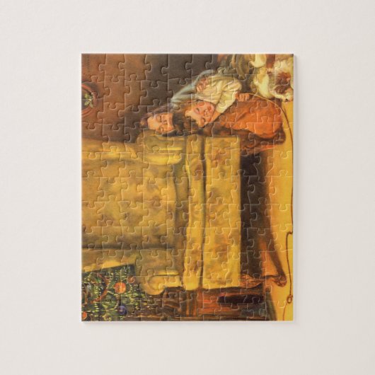 Weihnachtskinder für den Weihnachtsmann Gewartet Puzzle (Vertikal)