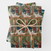 Weihnachtskinder Geschenkpapier Set (Beispiel)