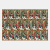 Weihnachtskinder Geschenkpapier Set (Vorderseite)