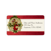 Weihnachtskinder in Vintage - Labels Adressaufkleber (Vorne)