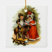 Weihnachtskinder Keramikornament (Rückseite)