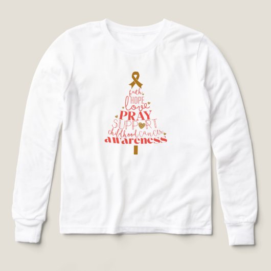 Weihnachtskinder mit Kinderkrebs Langschläfchen (Design Vorderseite)