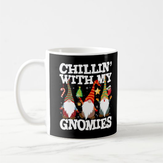 Weihnachtskinder' mit meinen Gnomen Buffalo Karier Kaffeetasse (Links)