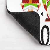 Weihnachtskinder mit meiner Gnomen-Weihnachtsmannm Mousepad (Ecke)