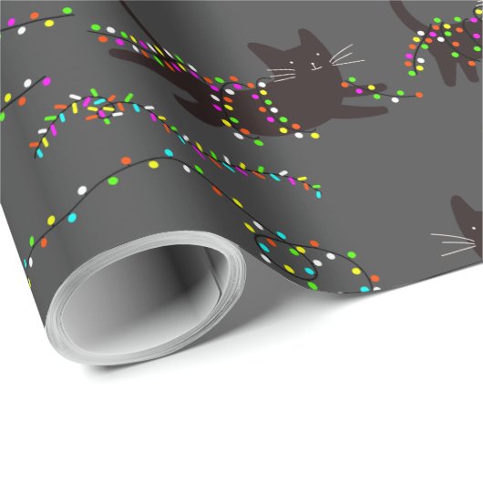 Weihnachtskinder mit Weihnachtslicht Geschenkpapier (Rolleneckpunkt)